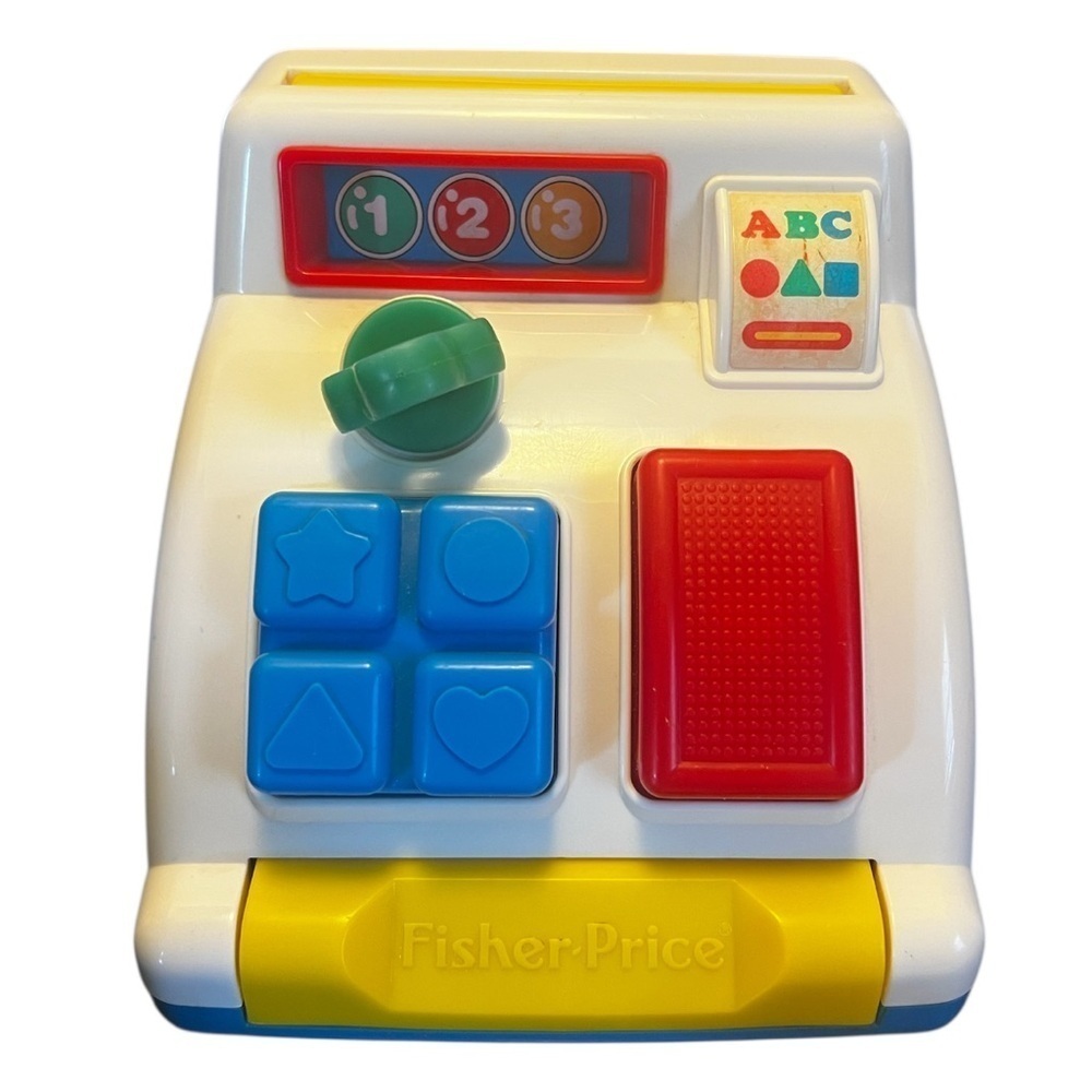Fisher Price Toy Cash Register 1992 Vintage Works